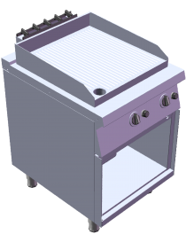GRILL FRY TOP GAZ LISSE